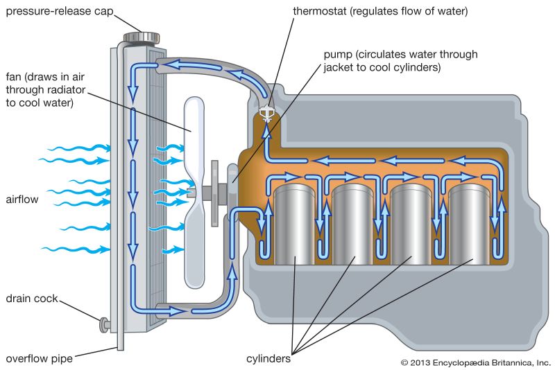 gasoline engine cooling system